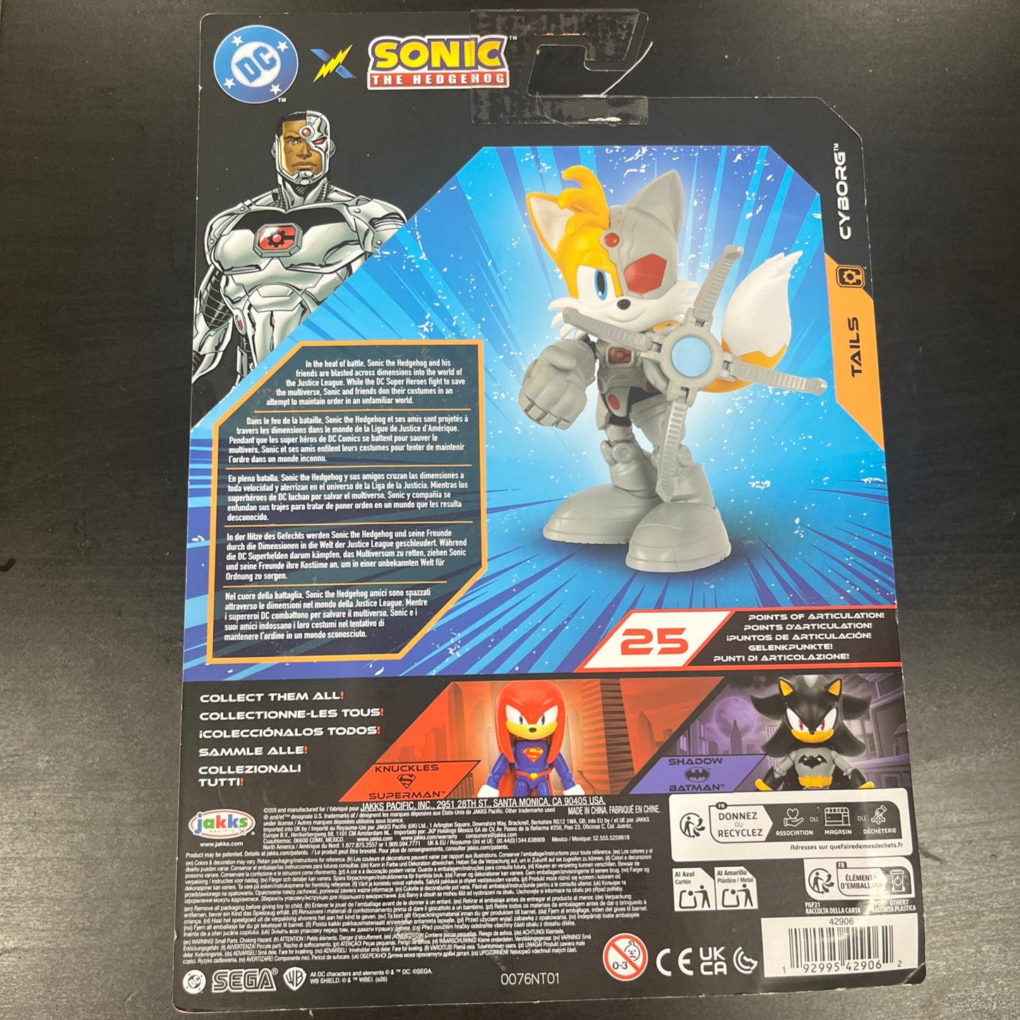 Jakks Pacific DC x Sonic The Hedgehog Tails Cyborg Action Figure