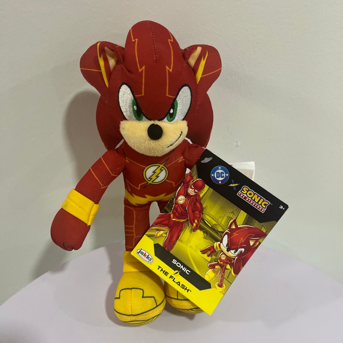 New Sonic the Hedgehog x DC Comics Sonic The Flash 9" Plush Jakks Pacific