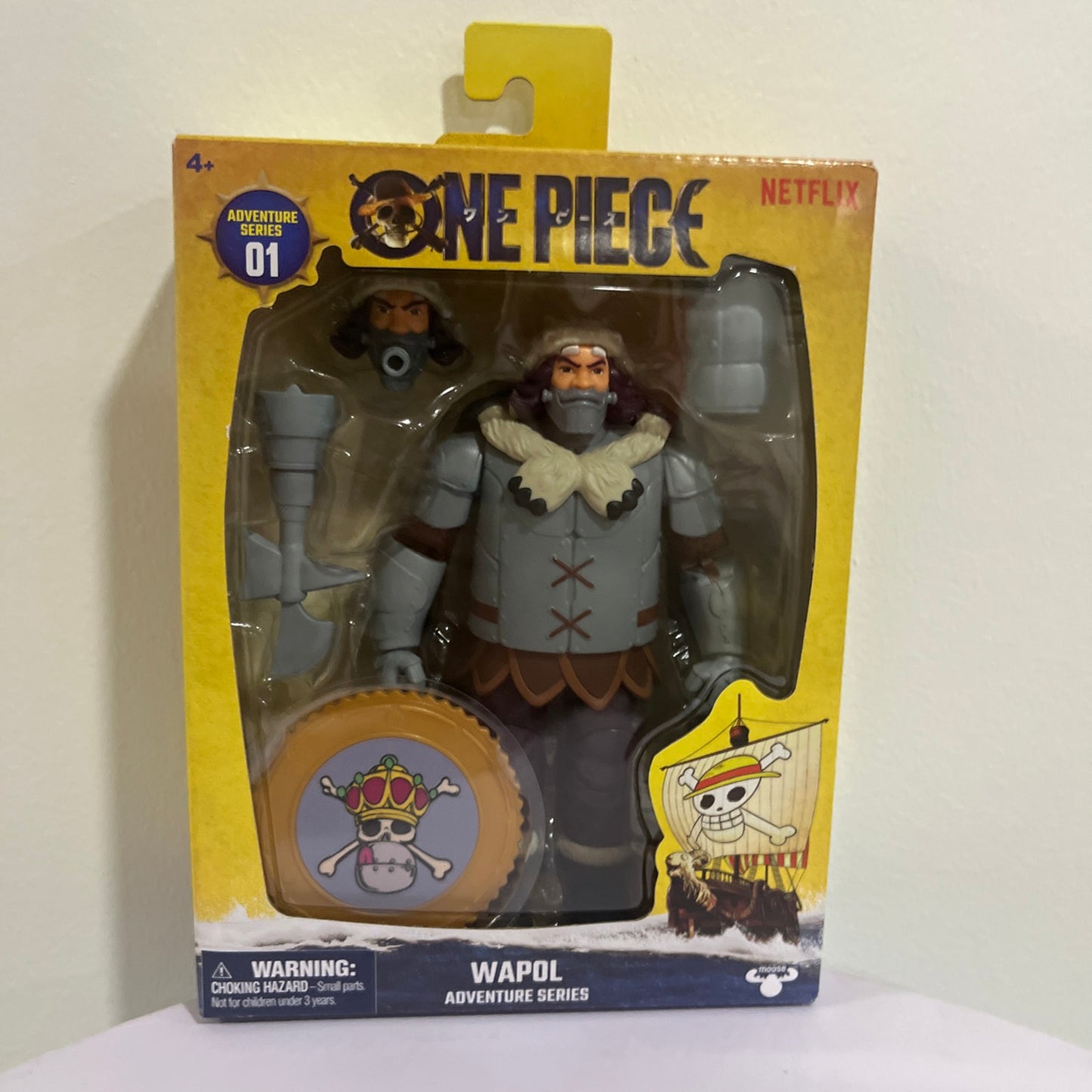 NETFLIX ADVRNTURE SERIES ONE PIECE WAPOL  ACTION FIGURE - NEW