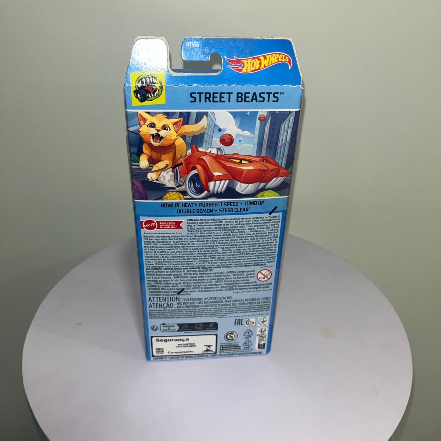 2024 Hot Wheels Street Beasts 5 Pack Sealed Howlin Heat Purrfect Speed Tomb Up