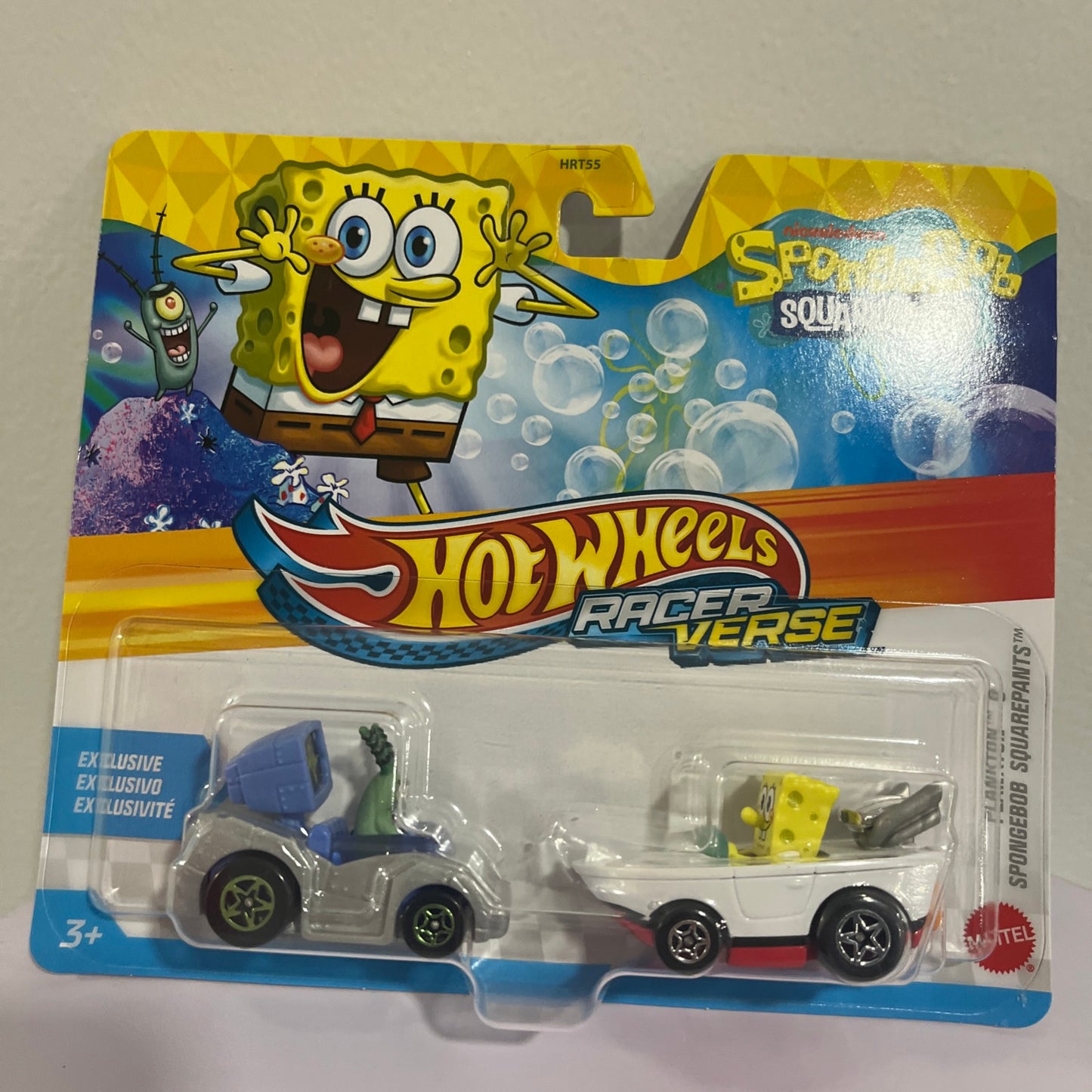 Hot Wheels Racer Verse: Nick SpongeBob SquarePants & Plankton NEW! by Mattel