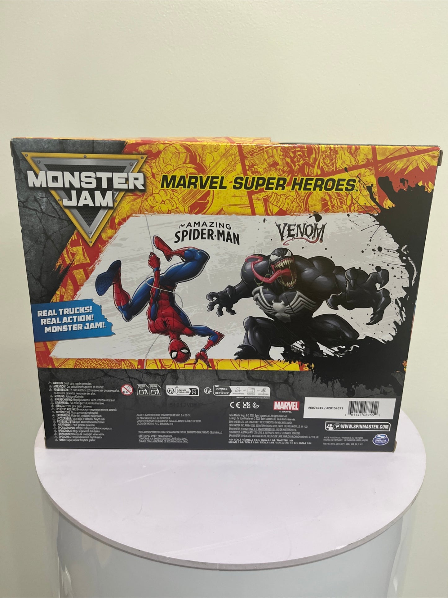 Monster Jam Marvel Super Heroes 1:64 Vehicle 5-Pack