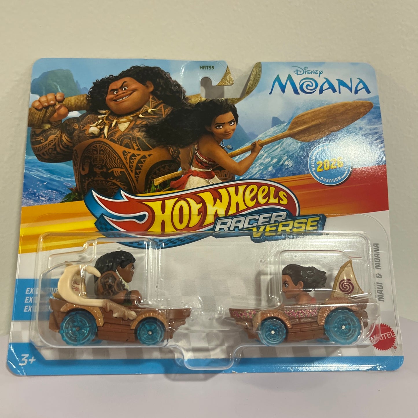 Disney Moana Hot Wheels Racer Verse 2-Pack Maui Moana 2026 NEW Mattel Toy Car
