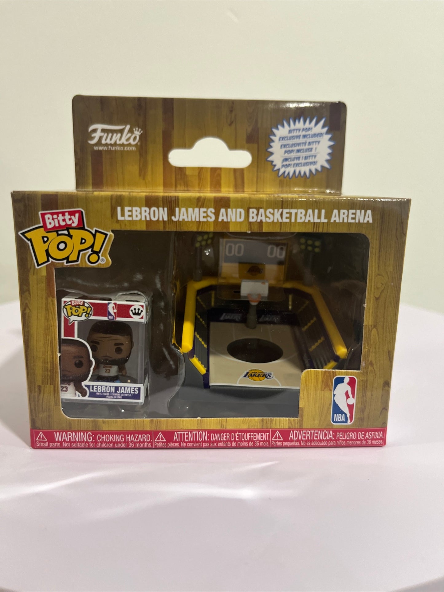 Funko Bitty Pop Exclusive NBA LeBron James LA Lakers Arena