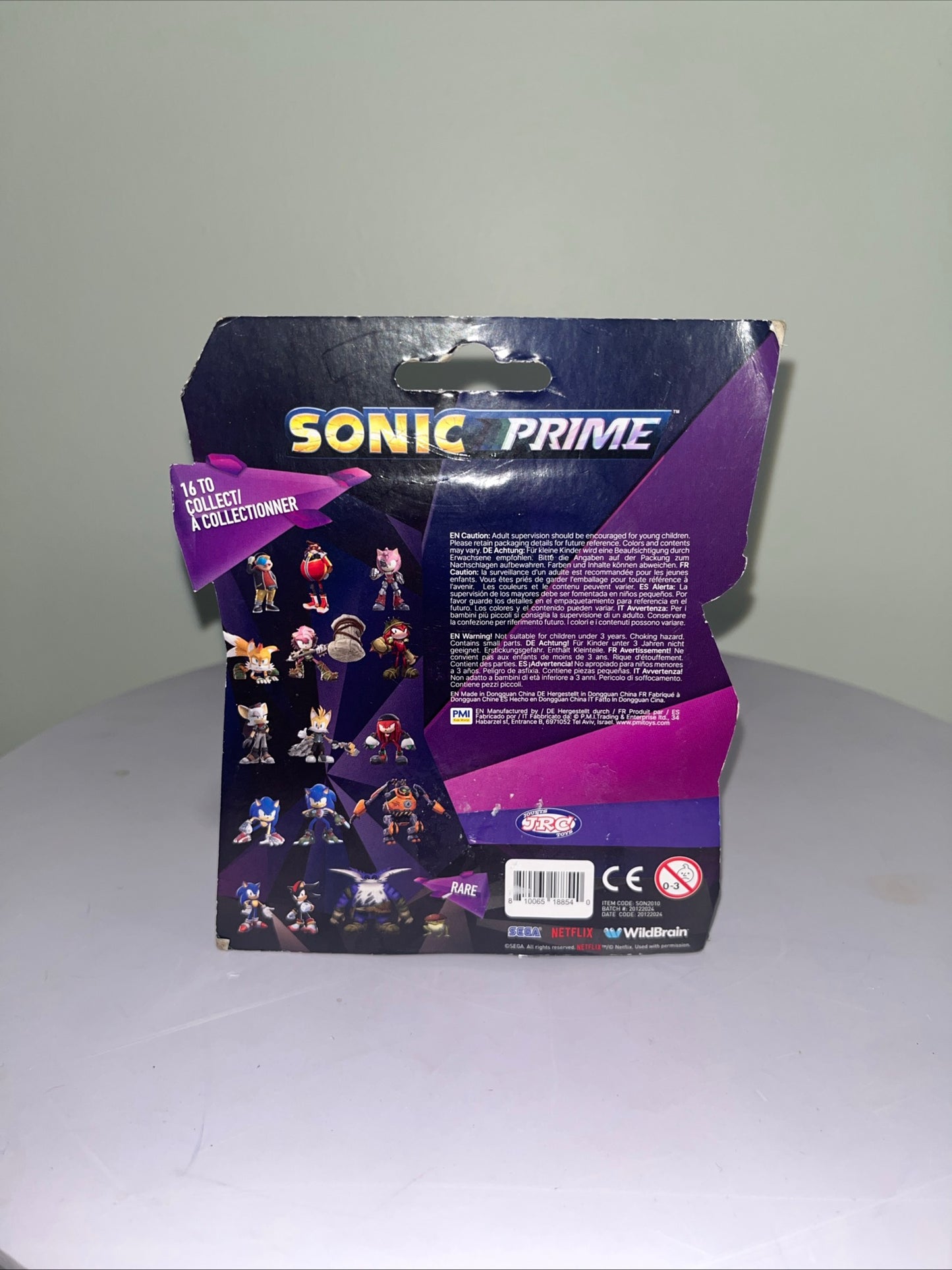Sonic Prime Collectible Figure – Single Blister Pack